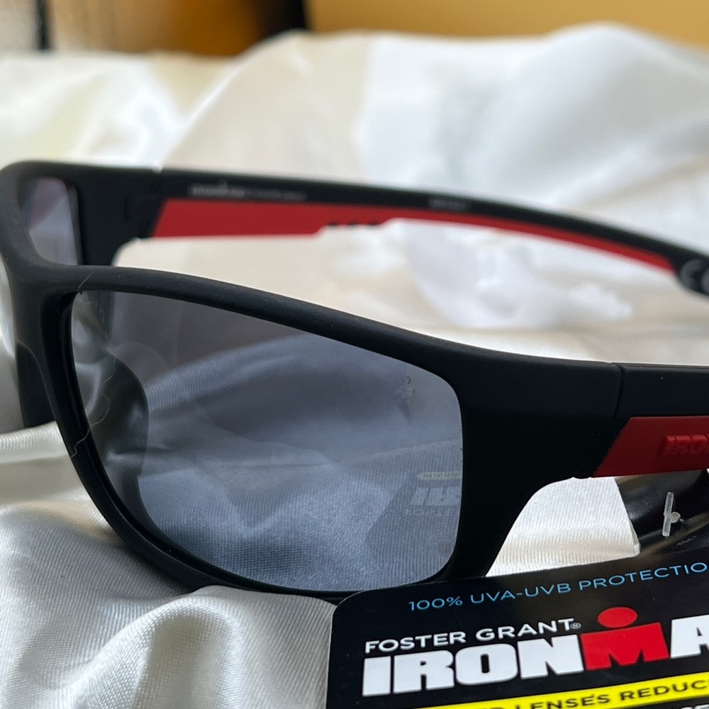 Foster Grant Ironman Black Sunglasses